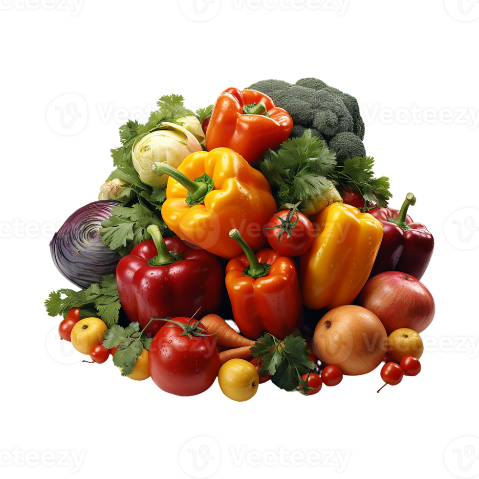 des légumes png avec transparent Contexte ai génératif