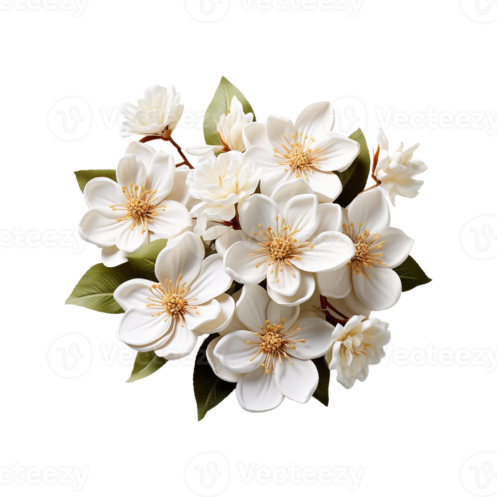 blanc fleur png ai génératif