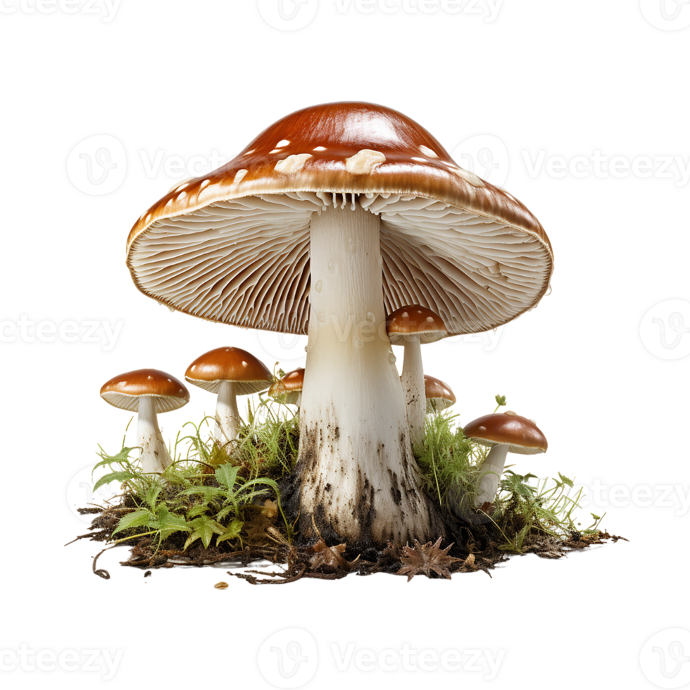 champignon transparent Contexte ai génératif png