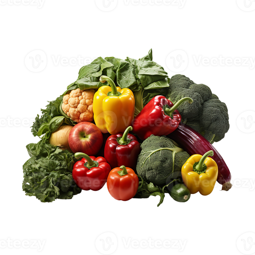 vegetales png con transparente antecedentes ai generativo