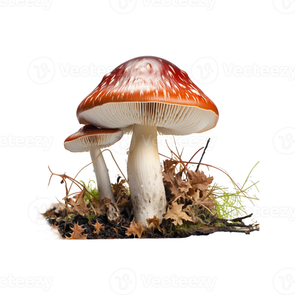 Mushroom PNG, Transparent Background AI Generative png