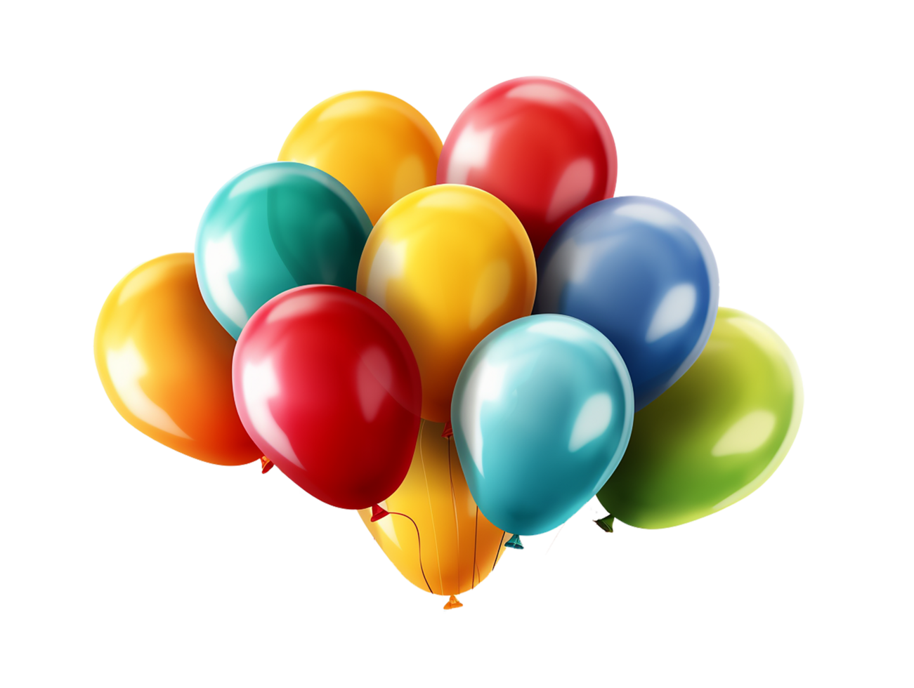 des ballons, des ballons png, content anniversaire des ballons transparent  Contexte ai génératif 27536488 PNG