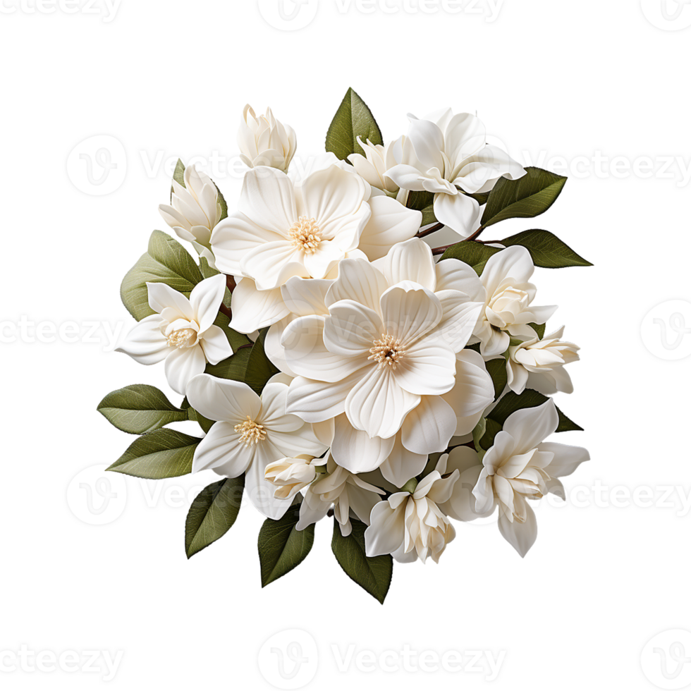 blanc fleur png ai génératif