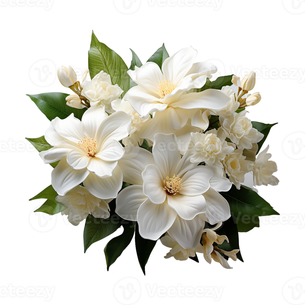 blanc fleur png ai génératif