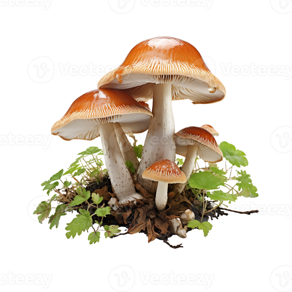 champignon png, transparent Contexte ai génératif png