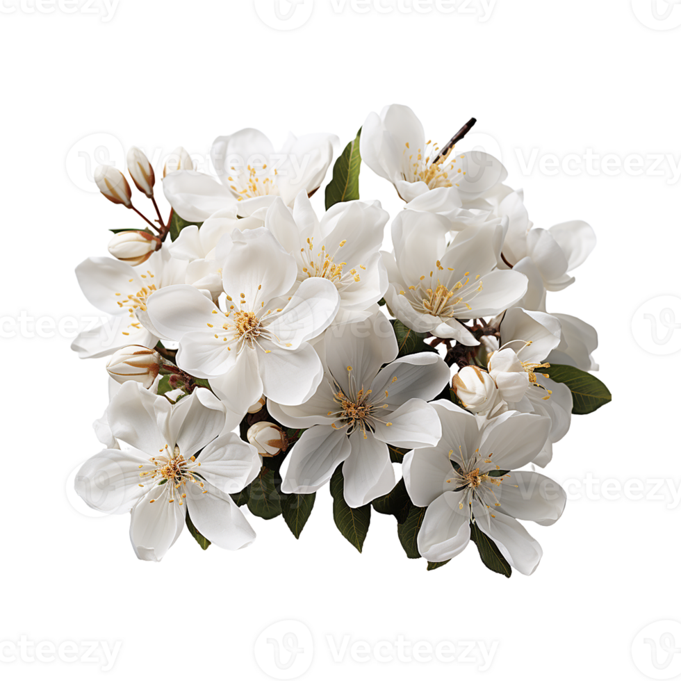 blanc fleur png ai génératif