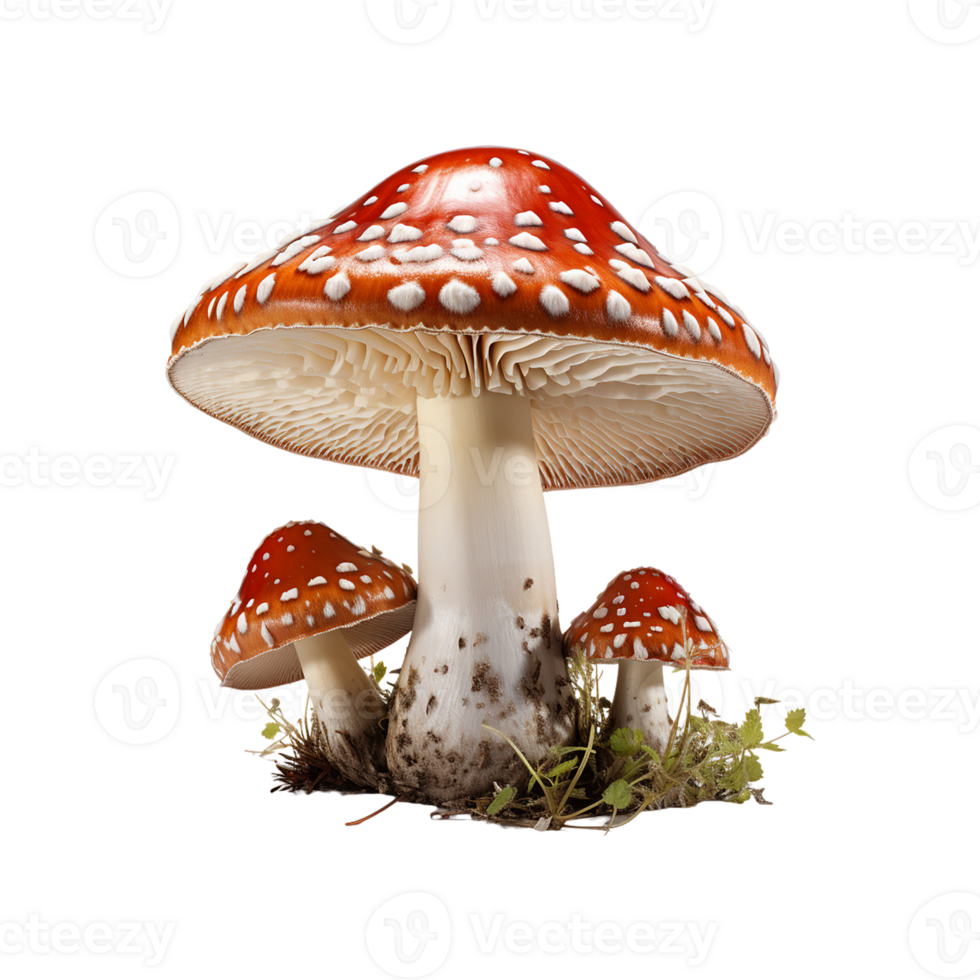 champignon png, transparent Contexte ai génératif png