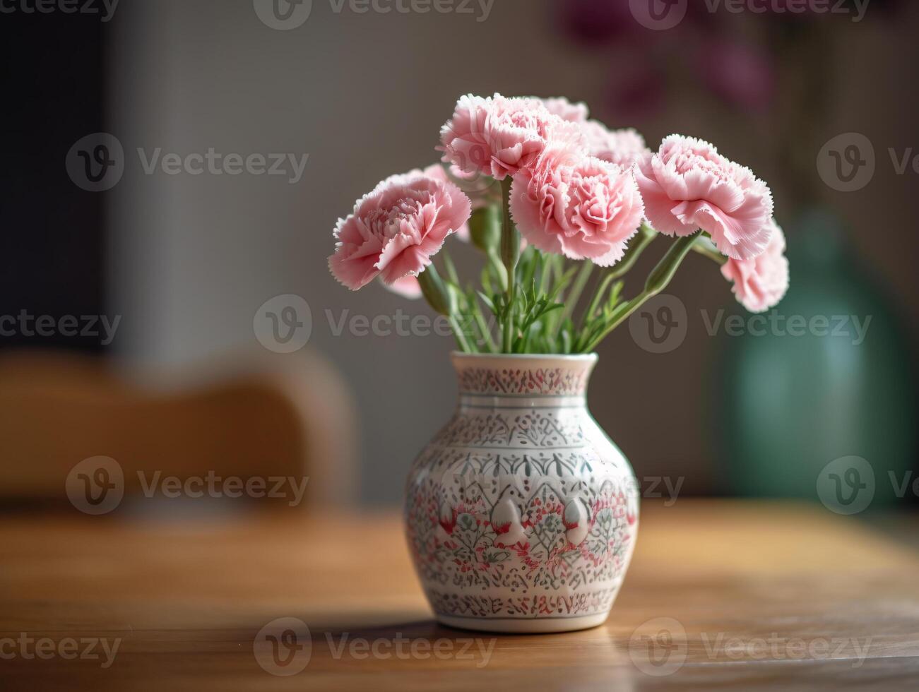 Soft and Dreamy Carnations in a Vase - photo