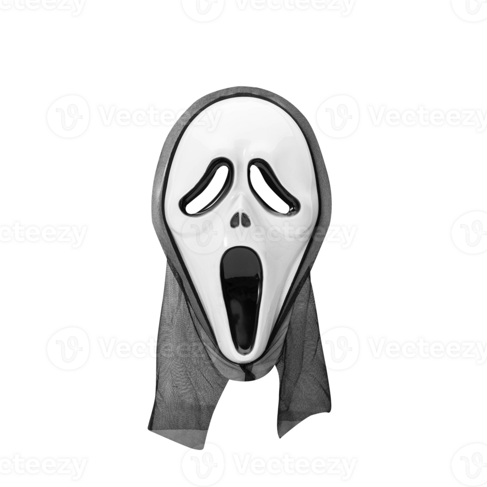 Halloween ghost mask cutout, Png file