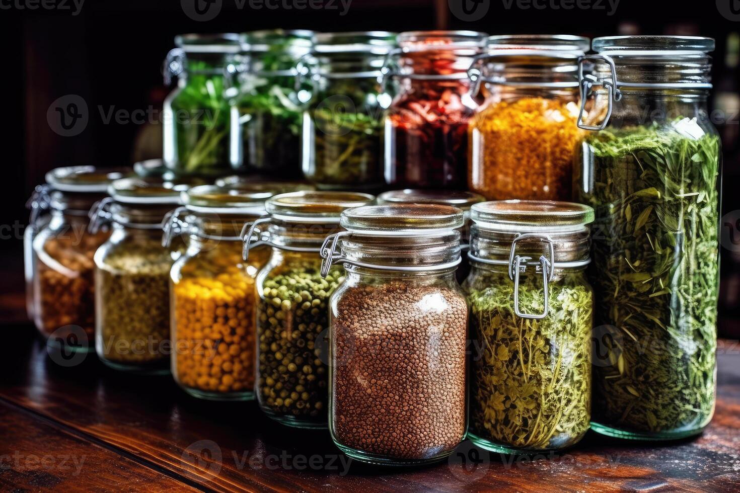 Spice Up Your Cooking - A Tempting Macro Shot of Fresh Herbs - photo