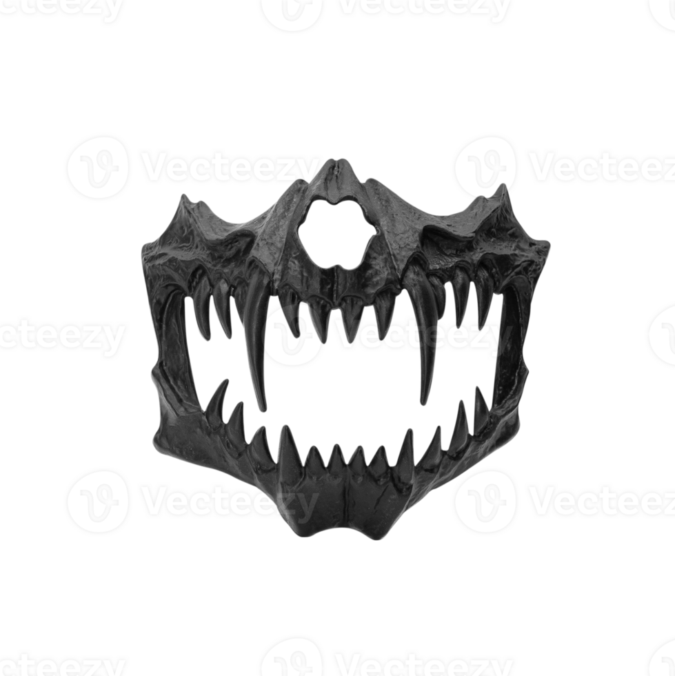 Black evil mask, Cutout png