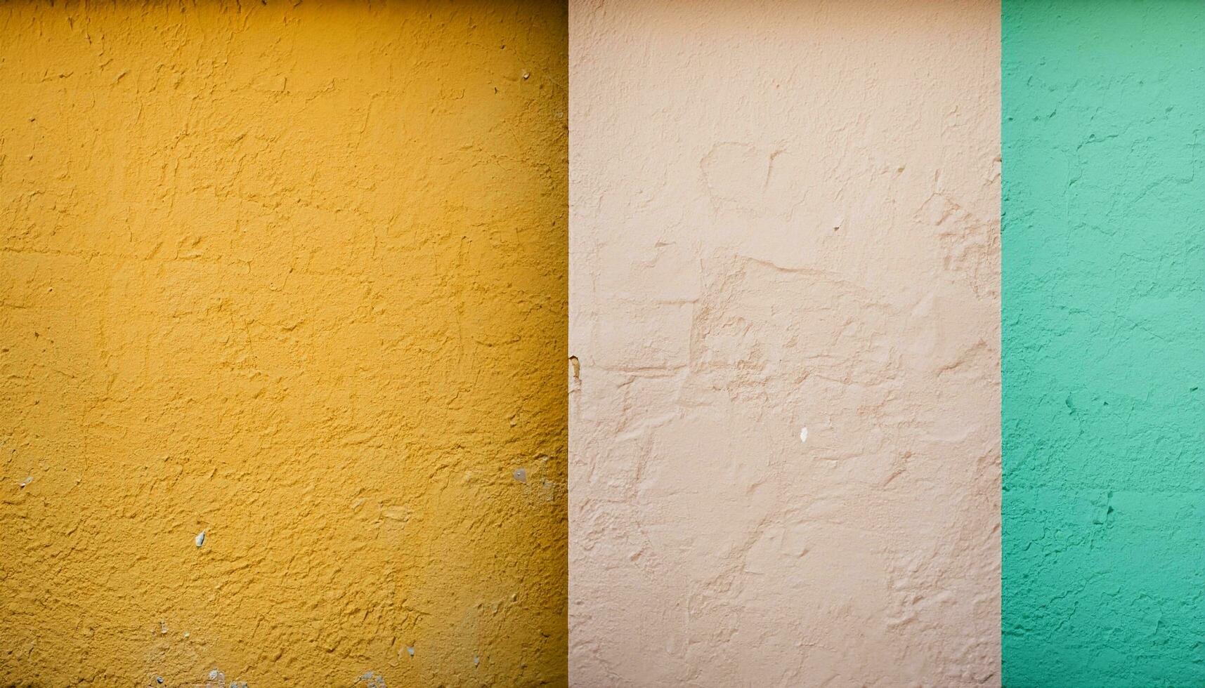 Old Stucco Wall of Varied Colors - Ai Generative photo