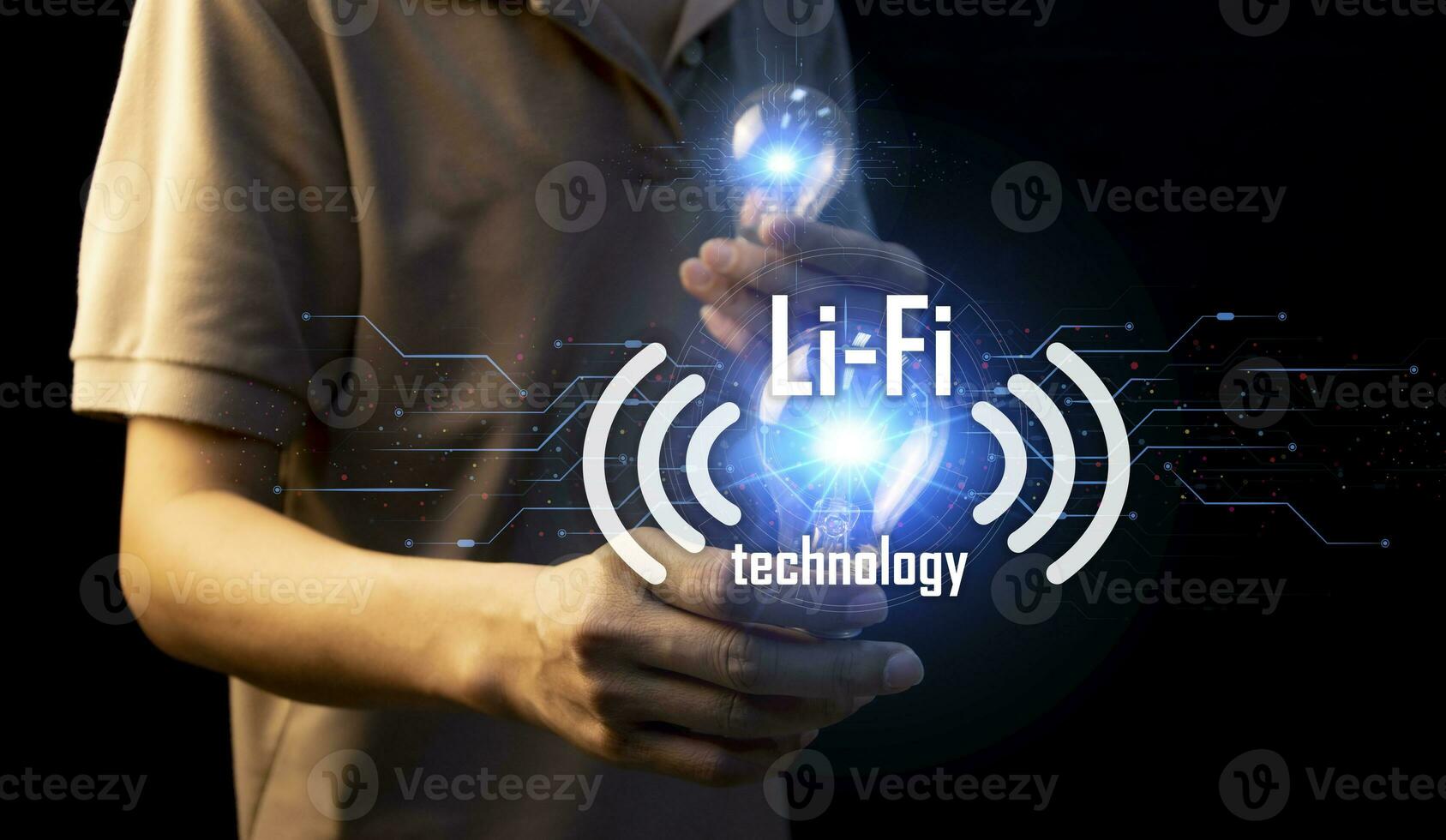 Li-Fi W-Lan, Internet and Network Technology - Enable high-speed Li-Fi connections. photo