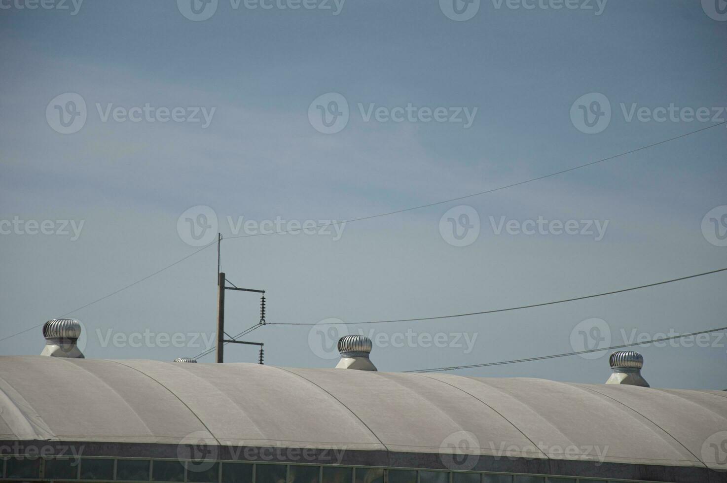 Install a ventilation turbine on the roof. photo