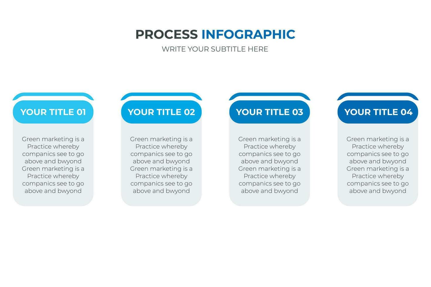 Business infographics. Timeline design rectangular template with icons and 4 options, steps or process. Vector illustration.