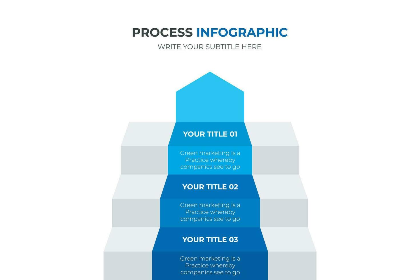3 stairs of steps, infographic element template, layout design vector with list arrow diagram