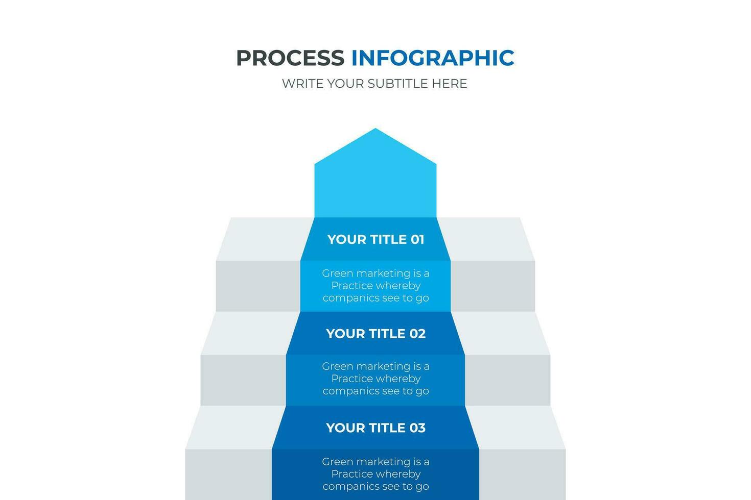 3 stairs of steps, infographic element template, layout design vector with list arrow diagram