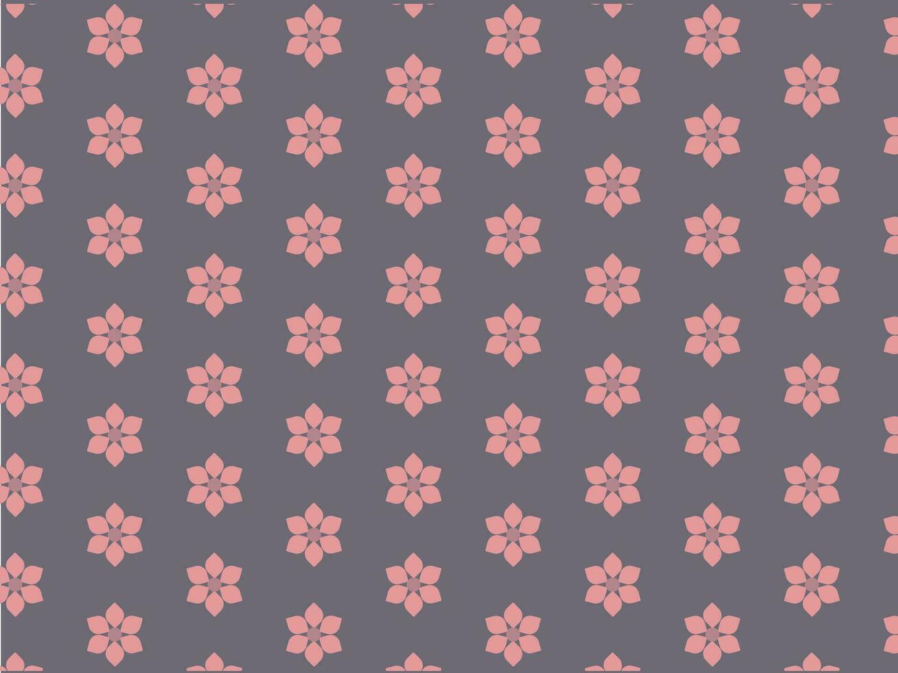 Flower pattern isolated with dark background. Flower background pattern. vector
