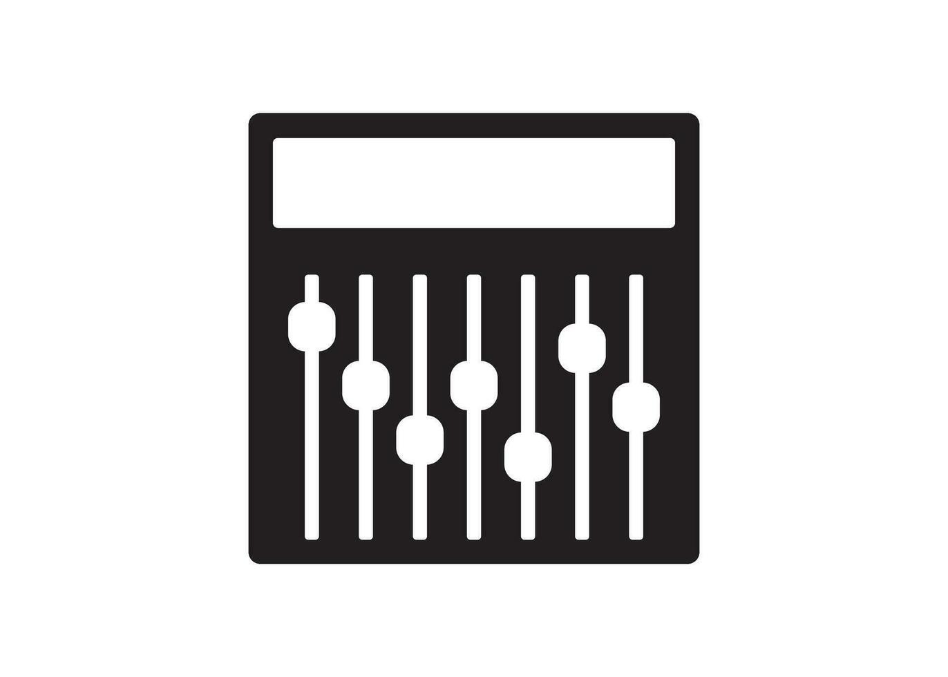 mixing panel icon design vector