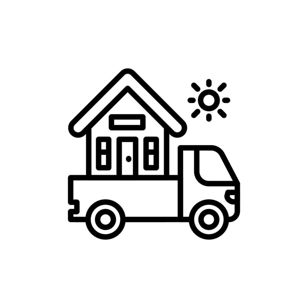 Moving Home icon in vector. Illustration vector