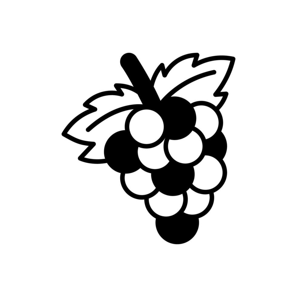 uvas icono en vector. ilustración vector