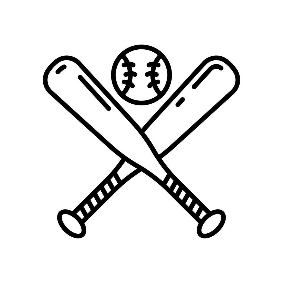 Baseball icon in vector. Illustration vector