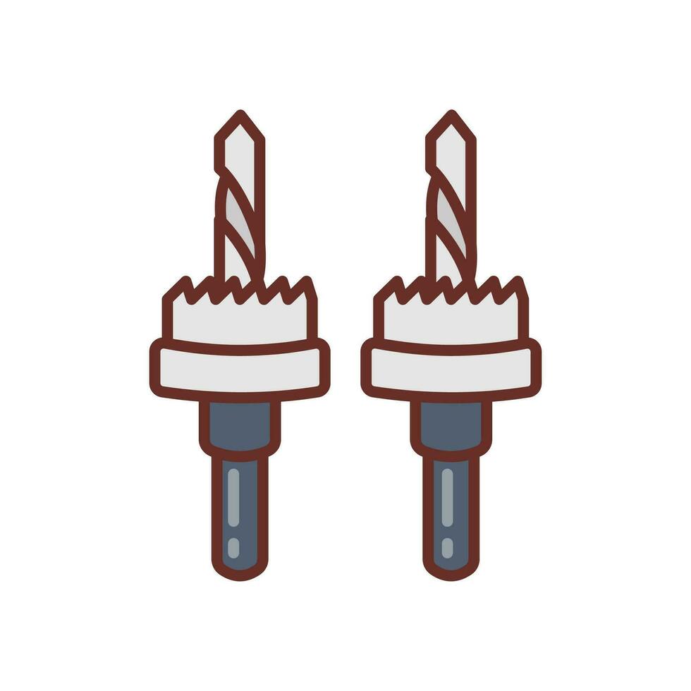 Hole Saw icon in vector. Logotype vector
