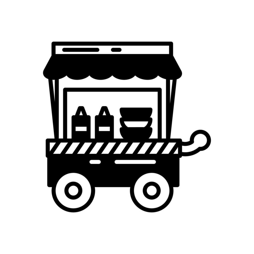 Food Stall icon in vector. Illustration vector