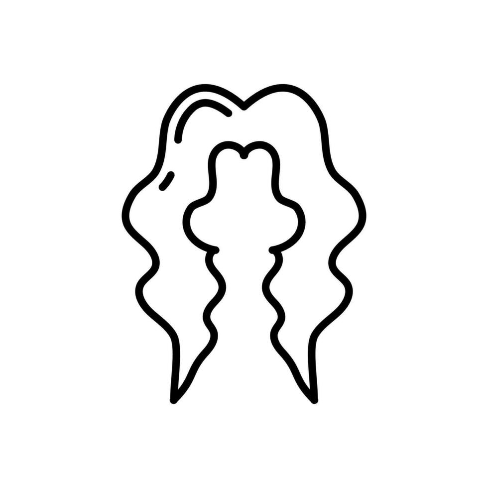 Head Hair icon in vector. Illustration vector