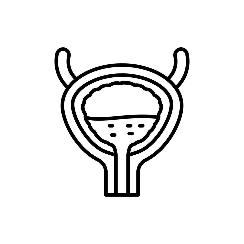 Bladder icon in vector. Illustration vector