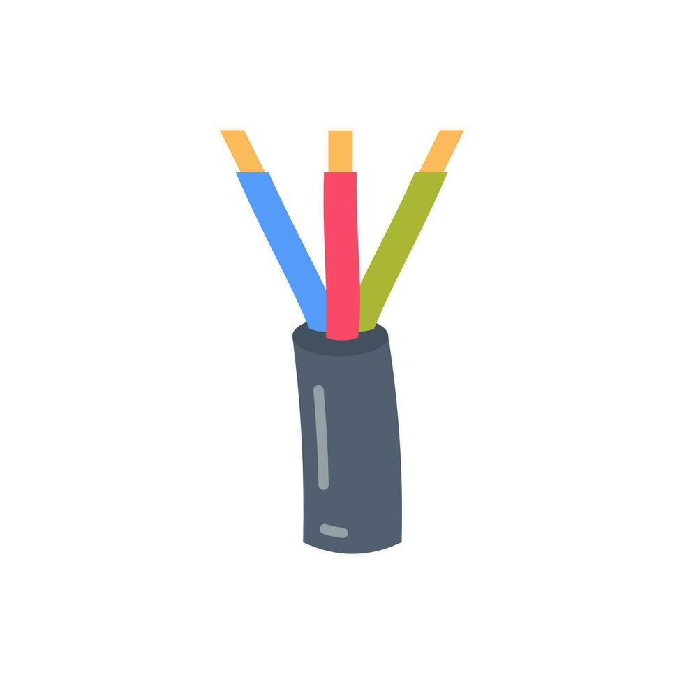 eléctrico cable icono en vector. logotipo vector