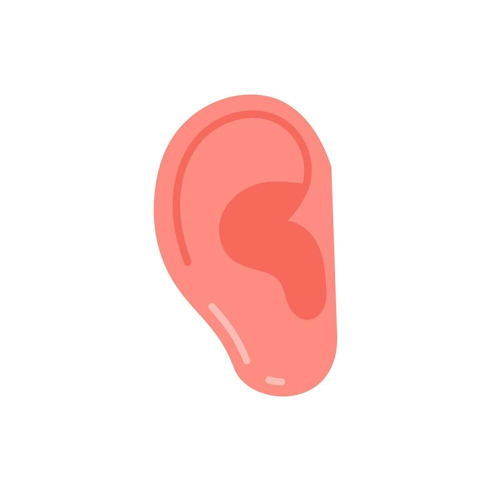 Ear icon in vector. Illustration vector