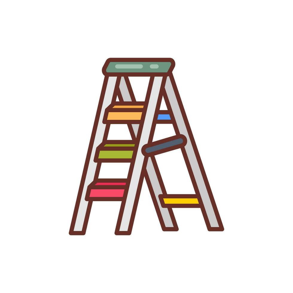 Ladder icon in vector. Logotype vector