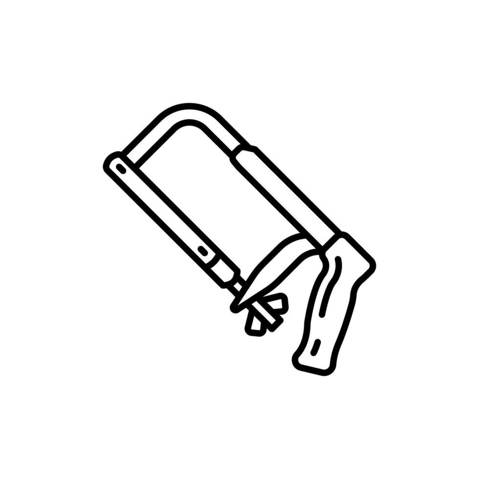 Hacksaw icon in vector. Logotype vector