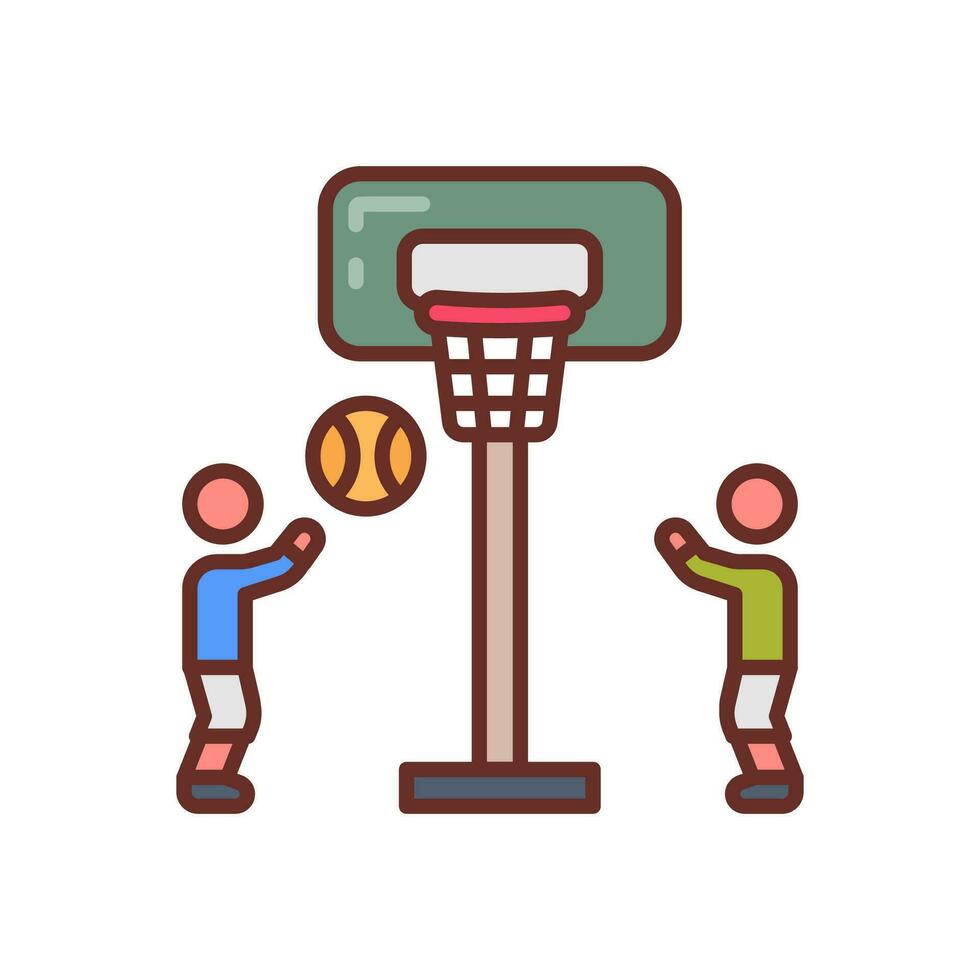 Basketball icon in vector. Illustration vector