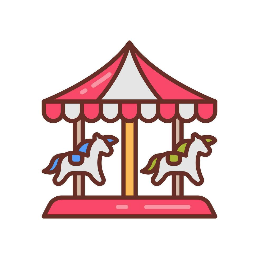 Carousel icon in vector. Illustration vector