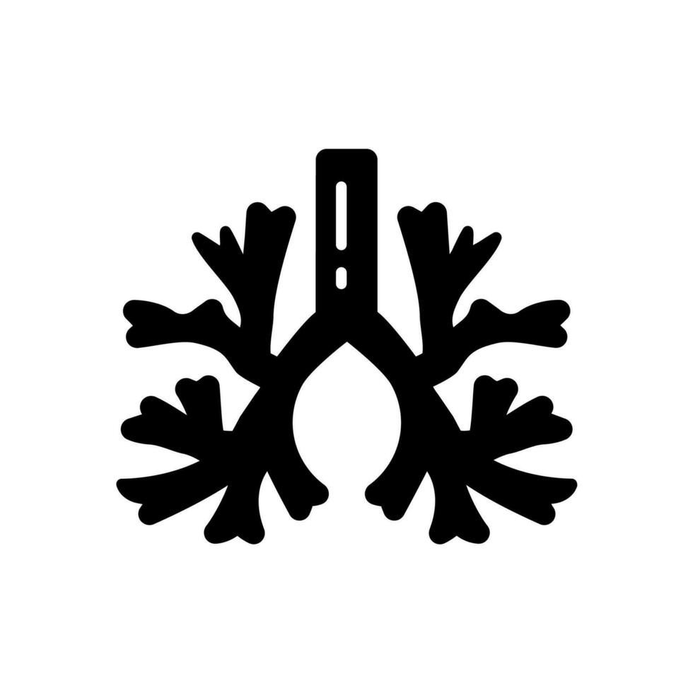 Bronchus icon in vector. Illustration vector