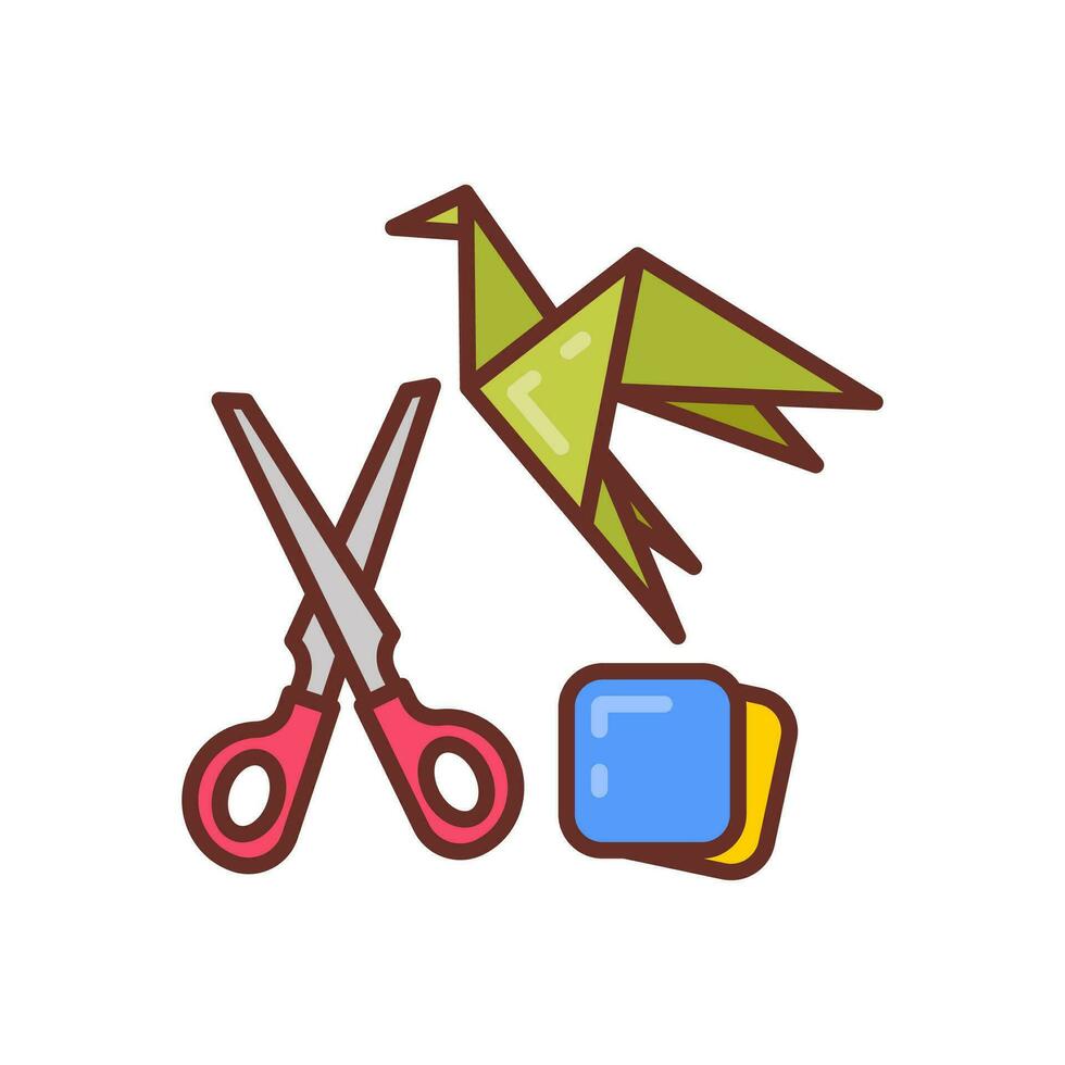 Paper Craft icon in vector. Illustration 27538445 Vector Art at Vecteezy