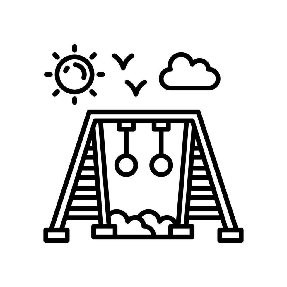 Monkey Bars icon in vector. Illustration vector