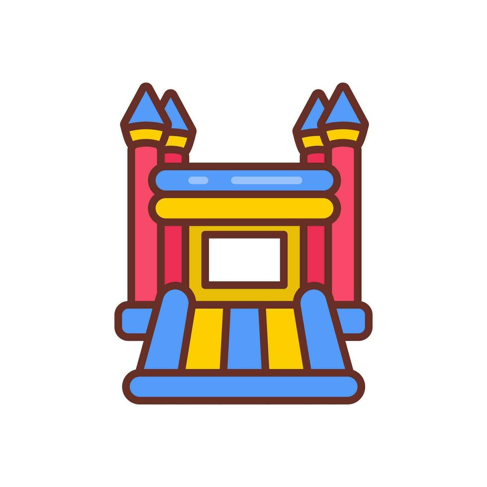 Bouncy Castle icon in vector. Illustration vector