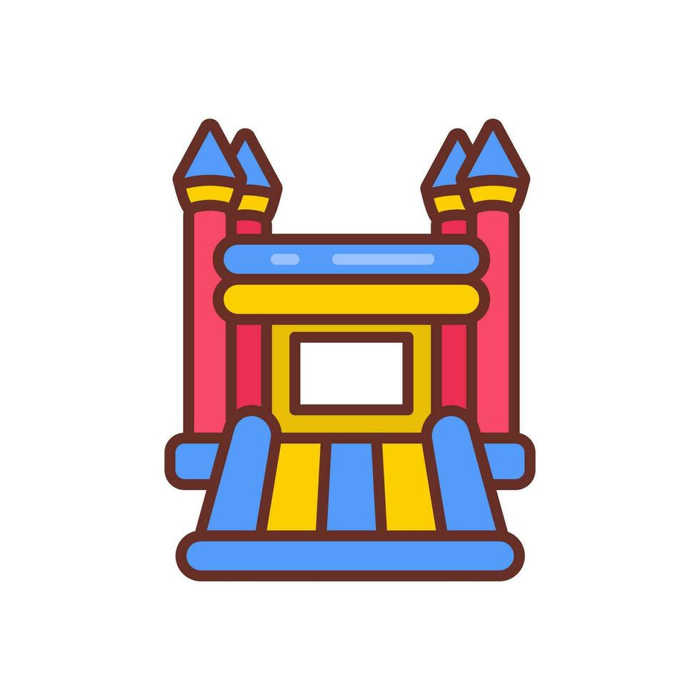 muelle castillo icono en vector. ilustración vector