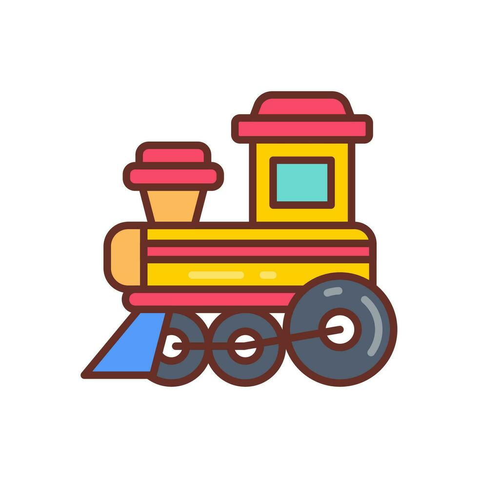 Train Toy icon in vector. Illustration vector