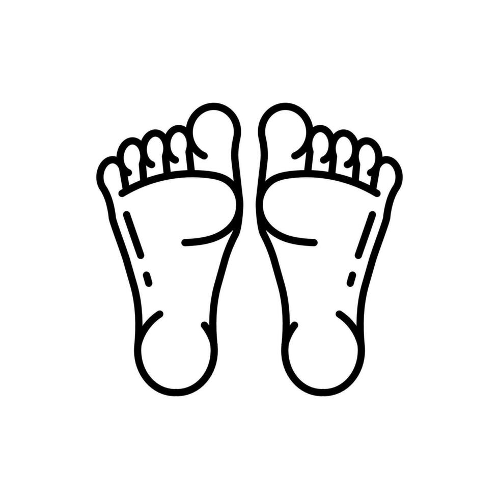 Feet icon in vector. Illustration vector