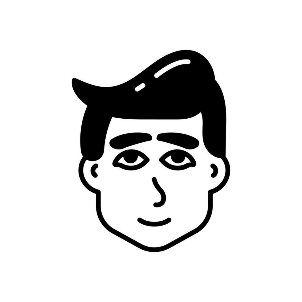 Man Face icon in vector. Illustration vector