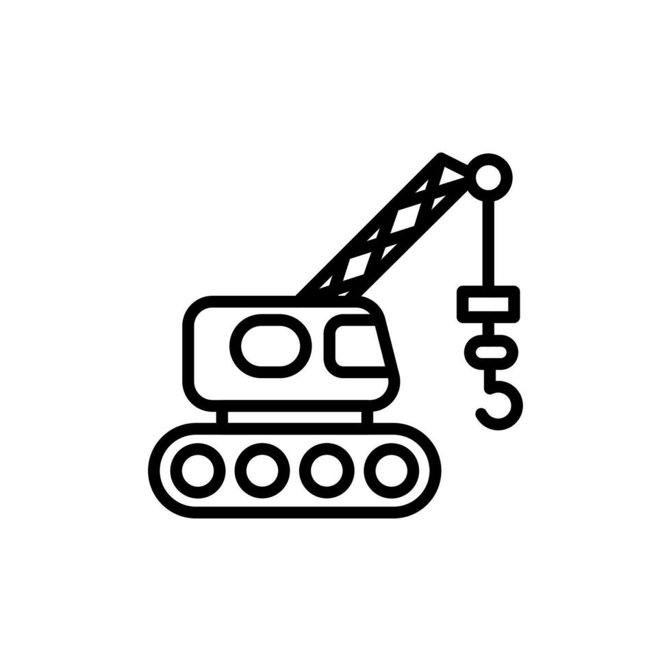 Construction Crane icon in vector. Illustration vector
