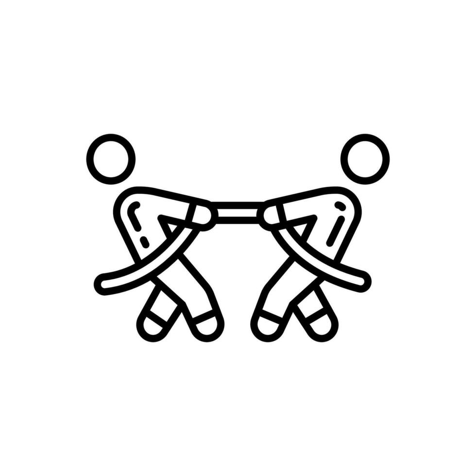 Tug of War icon in vector. Illustration vector