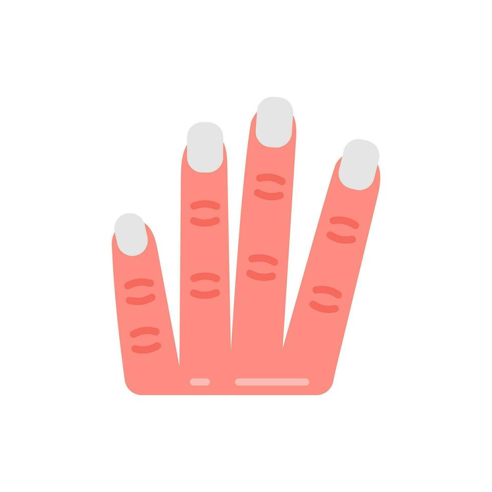 Fingers icon in vector. Illustration vector