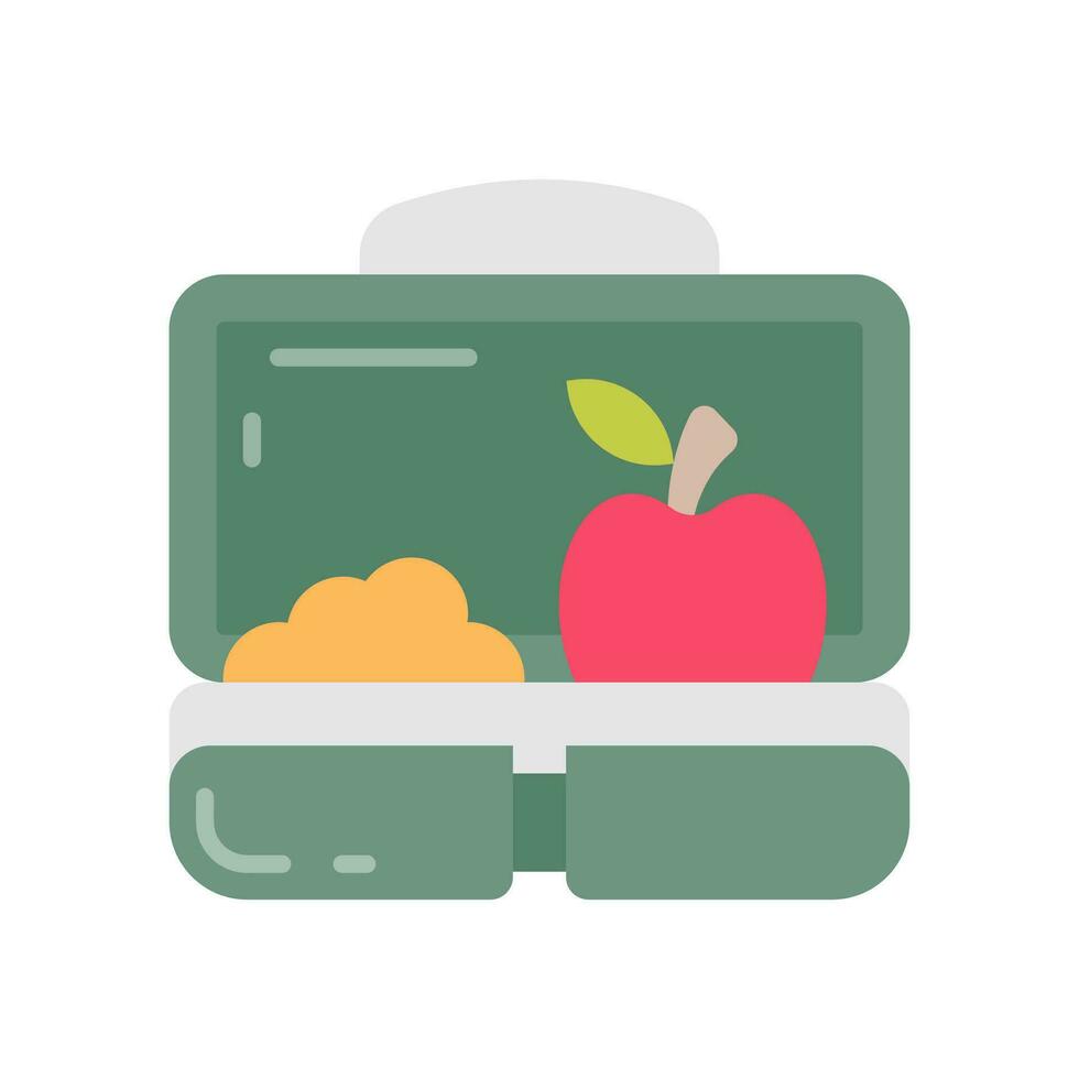 Lunch box icon in vector. Illustration vector