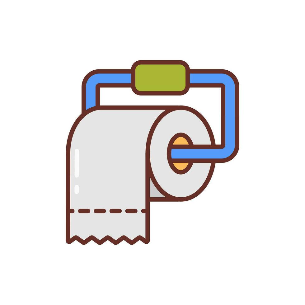 Toilet Paper icon in vector. Illustration vector