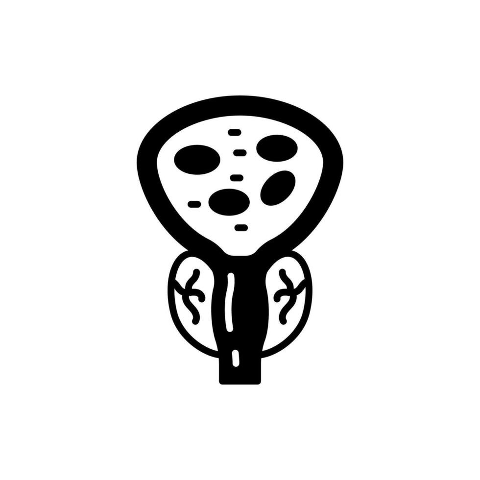 Prostate icon in vector. Illustration vector